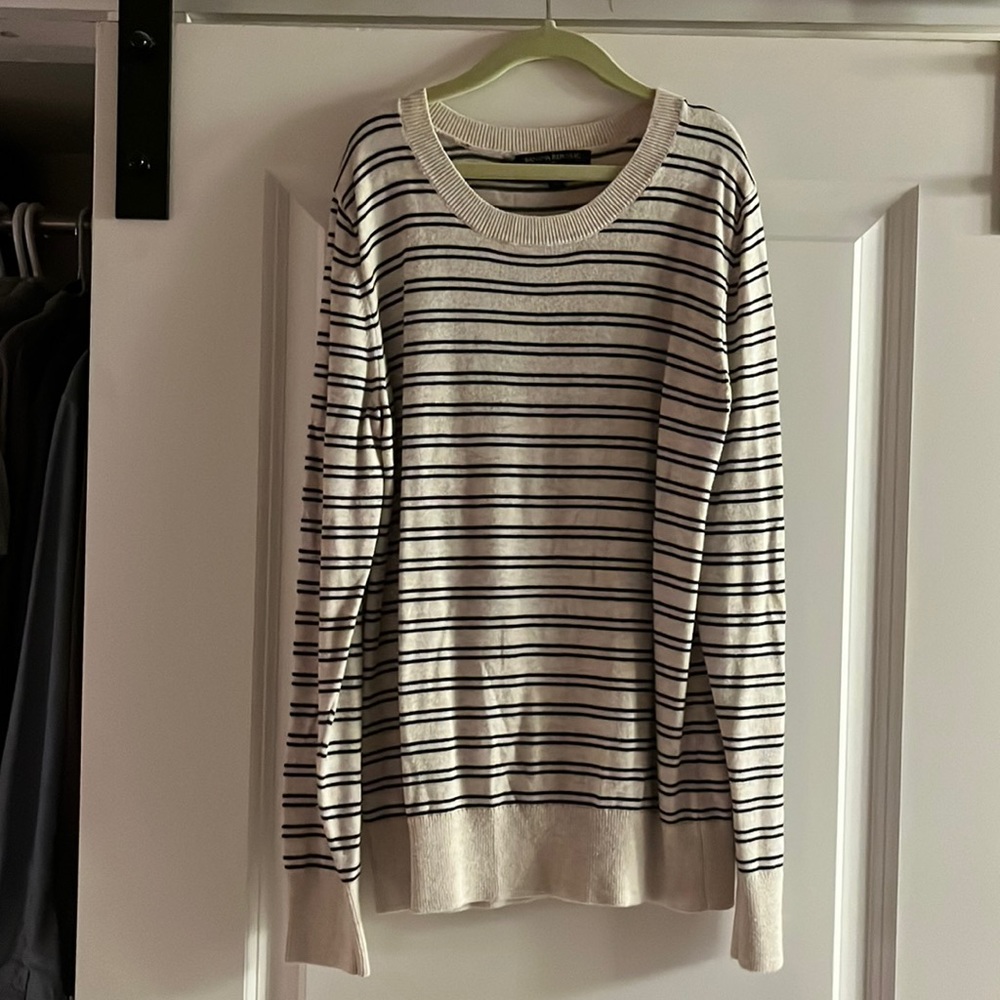 Banana republic striped cotton sweater
